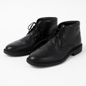 J Crew Field Boots Italian Leather Black